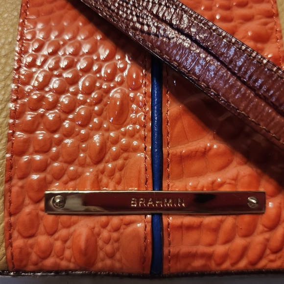 Brahmin Mini Asher Tote, LEATHER "Pimento Lady Vineyard Collection" EUC Tassels - Picture 7 of 16